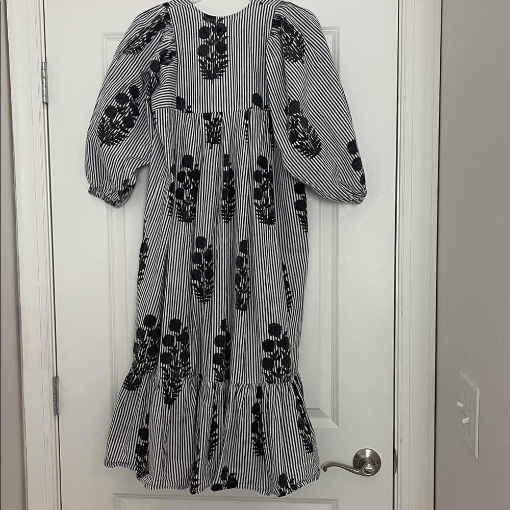 SZ Blockprints Aaron Dress Floral Boho NO BELT XS - Picture 10 of 10